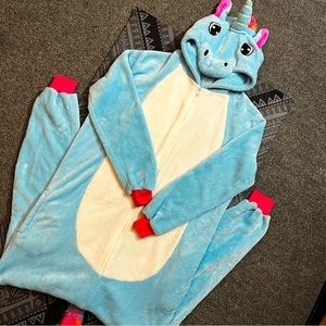 Blue Unicorn Onesie size L